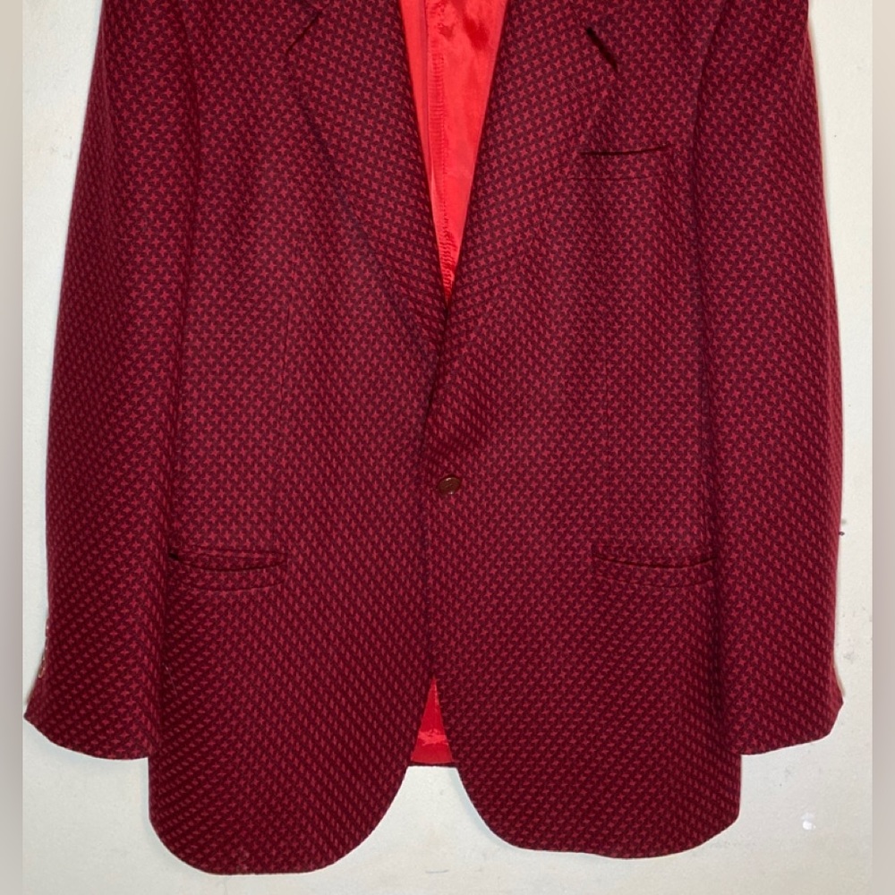Versace jacket Mens patterned red classic 52L rare vintage